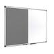 Bi-Office Combination Board Maya, Grey Felt/Magnetic, Aluminium Frame, 120 x 90 cm