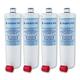 Finerfilters FF-87 Fridge Water Filter Compatible with Bosch, Siemens, Neff CS-52 CS-452 Fridge Water Filter Bosch/NEFF/Siemens Internal Fridge Water Filter to Replace 5586605/06 (4-Pack)