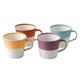 Royal Doulton Mugs-1815 Bright Collection Mug Set of 4-Large Cups Ideal for Hot Drinks, Coffee, Tea, Lattes, & Cappuccino-Better Heat Retention, 400ml each, Porcelain, 0.45ltr