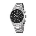 Festina Men's Quartz Watch with Black Dial Chronograph Display and Silver Stainless Steel Bracelet F16820/4