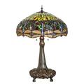 Meyda Tiffany 31112 Tiffany Hanginghead Dragonfly Collection 3-Light Table Lamp