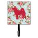 Caroline's Treasures Shiba Inu Shabby Elegance Roses Leash Holder & Wall Hook Metal in Blue/Gray/Pink | 6.25 H x 4.25 W x 0.65 D in | Wayfair