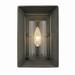 Smyth 1 Light Wall Sconce in Gunmetal Bronze with Clear Glass