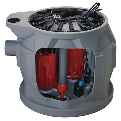 LIBERTY PUMPS P682XPRG101 Grinder Pump System,Duplex,115V