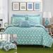 Chic Home Madrid 4 Piece Reversible Quilt Set Microfiber in Green | Twin Quilt + 3 Additional Pieces | Wayfair QS3400-WR