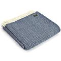 Tweedmill Lifestyle Illusion Blanket/Throw - Blue Slate - 150cm x183cm - 100% New Pure Wool Made in UK