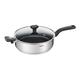 Tefal 26cm Comfort Max Stainless Steel Non-stick Saute Pan and Lid, Silver