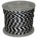 T.W . Evans Cordage 1/2 X 300 BLACK & WHITE SOLID BRAID PROPYLENE MFP DERBY ROPE