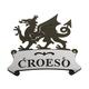 Dragon Laser Ltd., Welsh Dragon (Black) House Plaque, Name Plate (CROESO), House Warming Gift from Wales