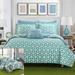 Chic Home Madrid 4 Piece Reversible Quilt Set Microfiber in Green | Queen Quilt + 4 Additional Pieces | Wayfair QS4060-WR