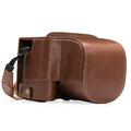 MegaGear MG550 "Ever Ready" Genuine Leather Camera Case, Bag for Leica V-LUX (Typ 114) Digital Camera (Dark Brown)