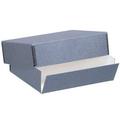 Lineco Archival 11x14 Print Storage Box Drop Front Design 11 1/2 x 14 1/2 x 3 Exterior Color: Blue / Gray.