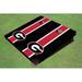 All American Tailgate 2' x 4' NCAA Long Stripe Solid Wood Cornhole Board Set Solid Wood in Red/Black | 12 H x 24 W x 48 D in | Wayfair UGA-16004