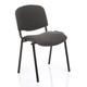 Dynamic BR000059 ISO Stacking Fabric Frame Chair Without Arms - Charcoal