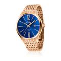 TW Steel Men's Quartz Watch with Blue Dial Analogue Display and Rose Gold Stainless Steel Rose Gold Plated Bracelet TW1309