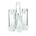 Guzzini - Glam/Vintage, Two-Tone Cruet Set - Transparent, 18,5 x 14 x h24 cm | 160 cc, 50 cc - 24880000