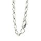 AntomusÂ® Solid Sterling Silver Oval Link Belcher chain Made in England 20 inch