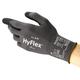 Ansell HyFlex 11-840 Professional Work Gloves, Abrasion Resistant Nitrile Coating with Firm Grip, Multipurpose Protection Gloves, Mechanical and Industrial Safety, Black, Size L (12 Pairs)