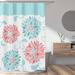 Sweet Jojo Designs Emma Single Shower Curtain Polyester in Blue/Pink | 72 H x 72 W in | Wayfair ShowerCurtain-Emma