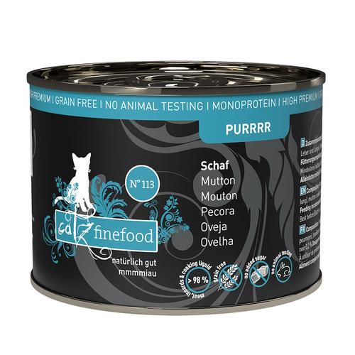 12 x 200g Purrrr Schaf Catz Finefood getreidefreies Katzenfutter nass