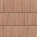 The Foundry 10 Inch Vinyl Weathered Staggered Shake (1 Square) 844 Red Cedar