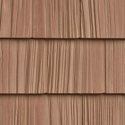 The Foundry 7 Inch Vinyl Weathered Split Shake (1 Square) 844 Red Cedar