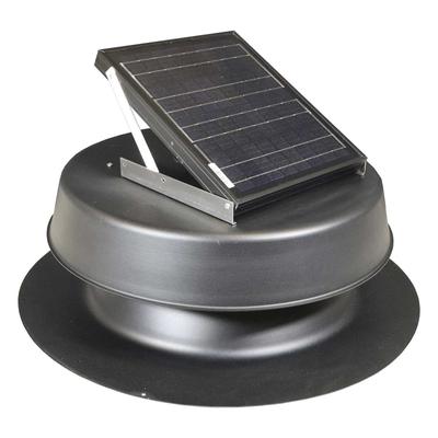 Natural Light Solar Attic Fan System 16 Watt Roof Mount - Bronze