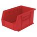AKRO-MILS 30237RED Hang & Stack Storage Bin, Red, Plastic, 9 1/4 in L x 6 in W