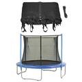 Upper Bounce Trampoline Replacement Enclosure Safety Net, Fits For 12 ft Round Frames, with Adjustable Straps, Using 4 Poles or 2 Arches - NET ONLY