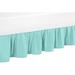 Sweet Jojo Designs Skylar 14" Bed Skirt in Blue | 60 W x 80 D in | Wayfair Skirt-Skylar-Q