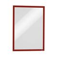 Durable DURAFRAME Magnetic Frame | A3 Format In Red | Pack of 5 Frames | Document Frame for Professional Internal Signage