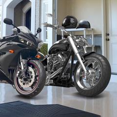 FANMATS NCAA Motorcycle 42 ft. x 0.25 ft. Garage Flooring Roll in Black | Wayfair 15230