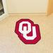 FANMATS NCAA University of Oklahoma Mascot 40 in. x 30 in. Non-Slip Indoor Only Mat Synthetics in Brown/Red | 30 W x 40 D in | Wayfair 8331