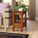 Loon Peak® Slatestone Solid Wood End Table in Rustic Oak Wood in Brown | 24 H x 15.25 W x 24.5 D in | Wayfair LOON2266 26861727