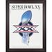 1986 Bears vs Patriots Framed 36" x 48" Canvas Super Bowl XX Program