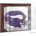 Minnesota Vikings (2013-Present) Brown Framed Wall-Mountable Helmet Case