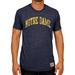 Men's Original Retro Brand Heather Navy Notre Dame Fighting Irish Vintage Arch Tri-Blend T-Shirt