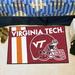 FANMATS NCAA Virginia Tech Starter 30 in. x 19 in. Non-Slip Indoor Only Mat Synthetics in Brown/Red | 19 W x 30 D in | Wayfair 18786