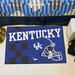 FANMATS NCAA University of Kentucky Starter 30 in. x 19 in. Non-Slip Indoor Only Door Mat Synthetics | 19 W x 30 D in | Wayfair 18752