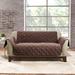 Sure Fit Box Cushion Loveseat Slipcover in Brown | 39 H x 73 W x 40 D in | Wayfair MICRLOVECHOC1