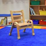 Angeles Classroom Chair Wood in Orange/Brown | 22 H x 16 W x 16.75 D in | Wayfair AB78C11