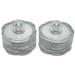 Gerson 37237 - 1" x 1.1" Clear Battery Operated Submersible LED Tea Light (2 pack)