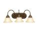 Kichler 5993 Telford 25 Wide 3-Bulb Bathroom Lighting Fixture - Bronze