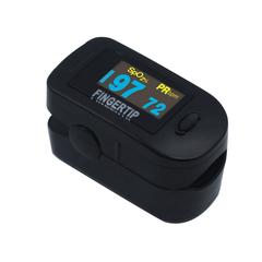 Concord BlackOx DELUXE Fingertip Pulse Oximeter with 6-way OLED Display, Carrying Case, Lanyard and Protective Cover