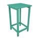 POLYWOOD® Long Island 26" Counter Outdoor Side Table Plastic in Blue | 26 H x 15.13 W x 14.74 D in | Wayfair ECT26AR