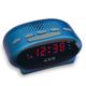 iCES ICR-210 Uhrenradio - Radiowecker mit 2 Weckzeiten - PLL FM - Schlummerfunktion - Sleeptimer - Gangreserve - klein, ICR-210 Blau