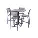 Madbury Road Mason 5 Piece Bar Height Outdoor Dining Set Wood in Brown/Gray | 42 H x 36 W x 36 D in | Wayfair MASO-4TB