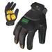 IRONCLAD PERFORMANCE WEAR EXO-MLR-02-S Mechanics Gloves, S, Black/Green,