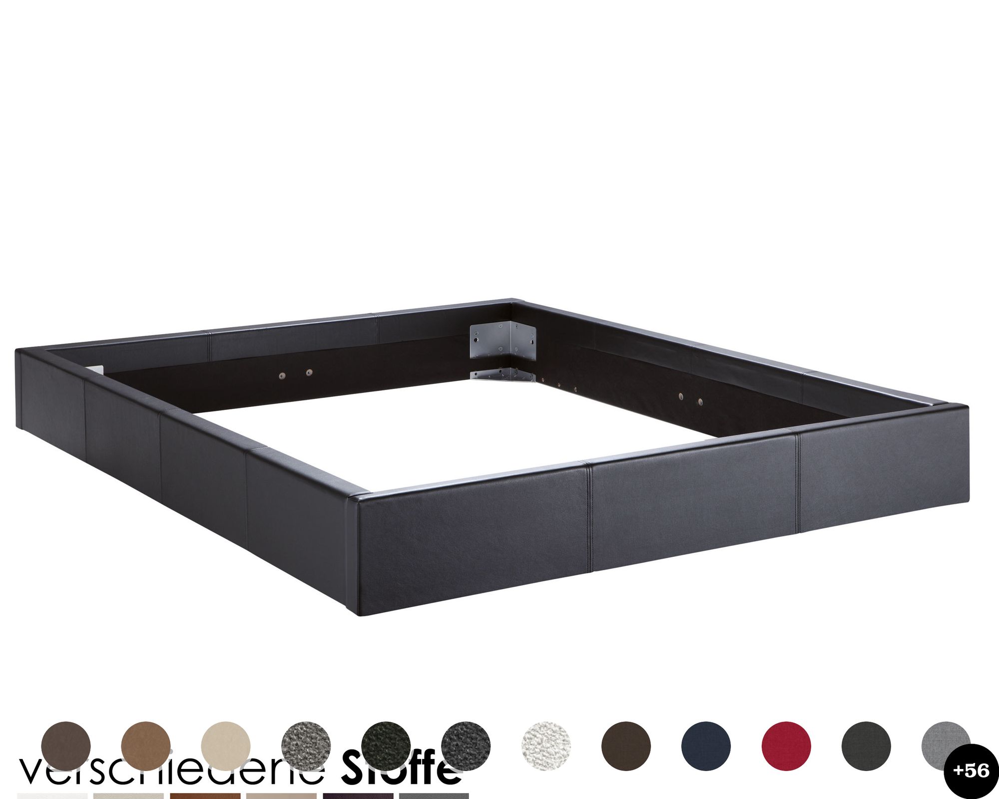 Hasena Dream-Line Bettrahmen Lungo 23/4S 140x200 cm / PK3 Casual 334 Carbon