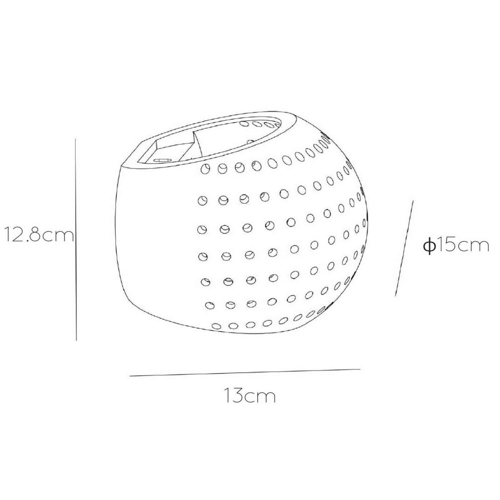 Lucide Wandlampe Gipsy, dimmbar, weiß / opal, für Wohn- / Esszimmer, Gips / Ton, Modern, Wandleuchte, Wandlampe Innen